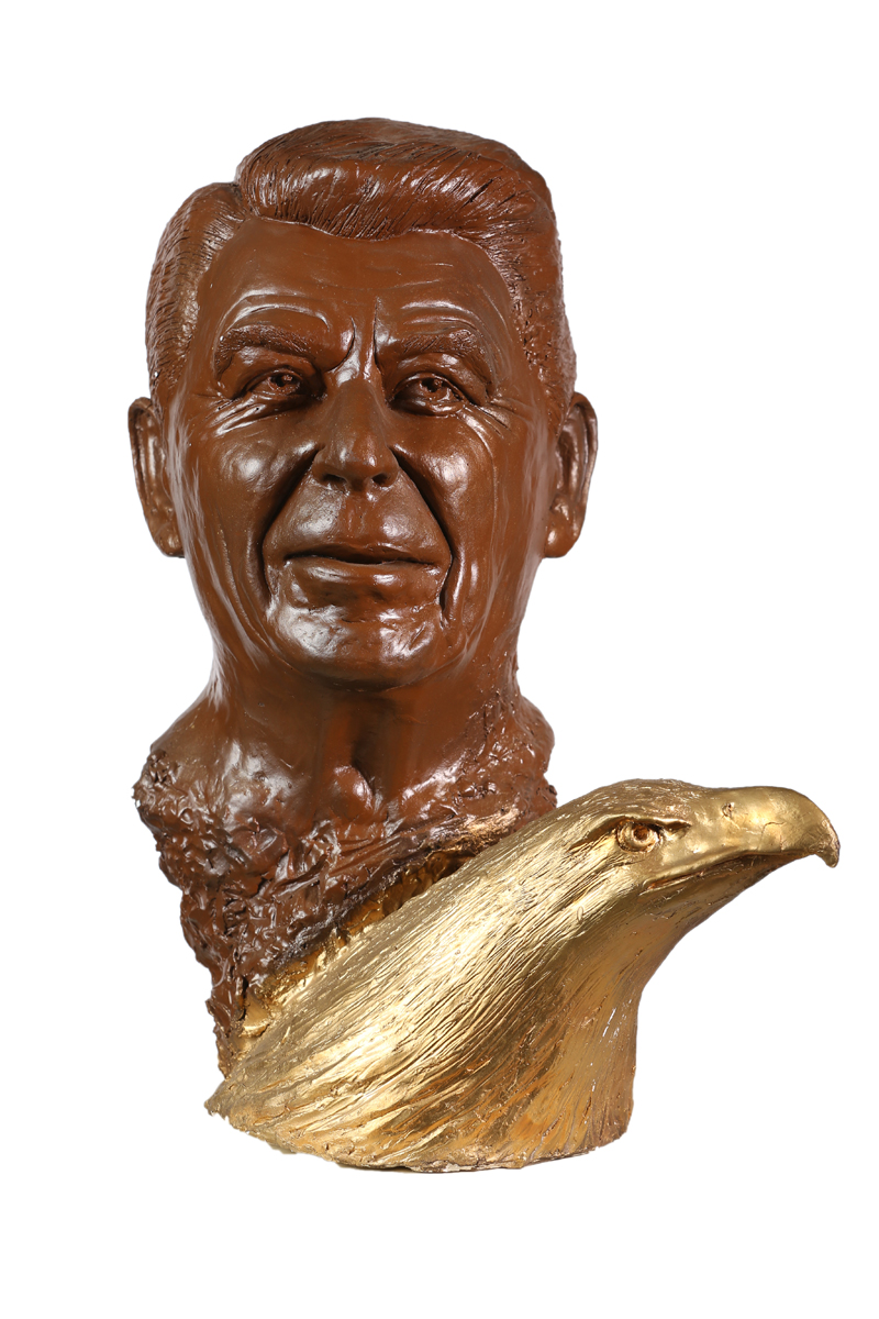 Ronald Reagan mit Adlerkopf